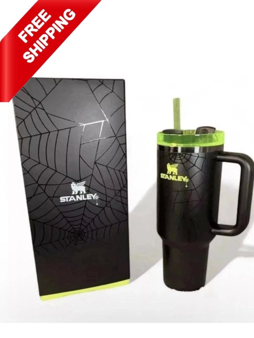 Stanley HALLOWEEN WEB GLOW H2.0 40oz Tumbler Limited Edition IN HAND! NEW